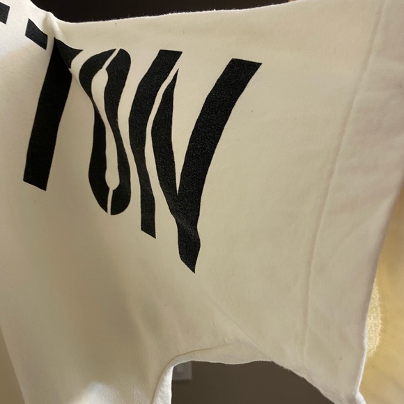 SOLD Authentic Louis Vuitton X Fragment T-shirt cream black spell out - Picture 7 of 15